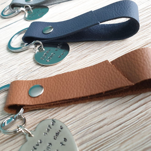 Alternative view of Key holder with leather metal plate