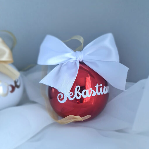 Alternative view of Named Christmas tree red