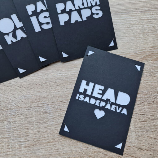 Alternative view of Paberkaart isadepäevaks