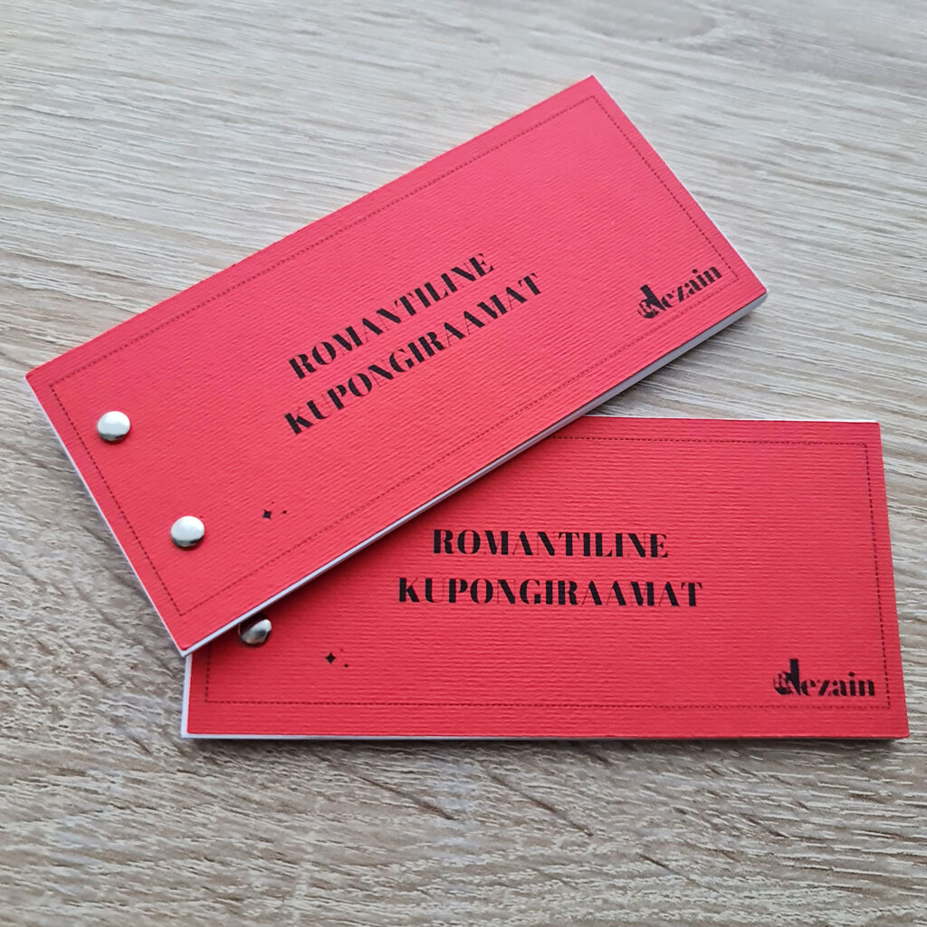 Romantiline kupongiraamat 20 romantilist tegevust | RAdezain