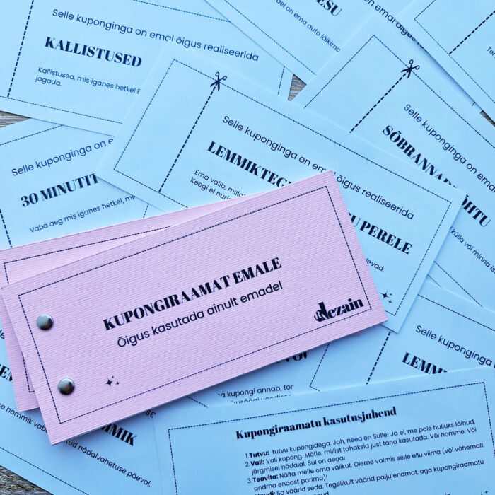 Kingitus emadepäevaks - kupongiraamat emale