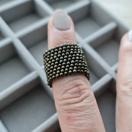 Alternative view of Seemnehelvestest sõrmus "Pronks"