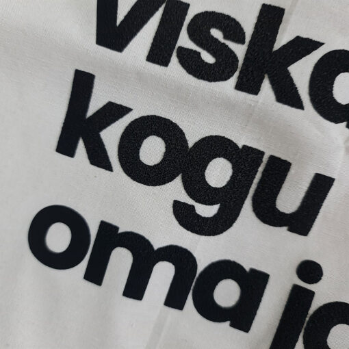 Alternative view of Textile bag with the message "A bag where I throw all my crap"