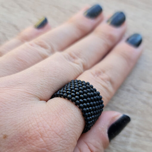 Alternative view of Seemnehelvest sõrmus "Must"