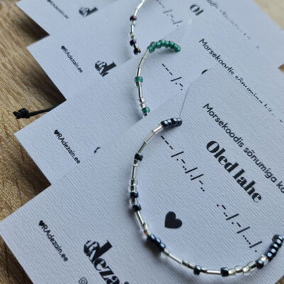Morse code bracelets
