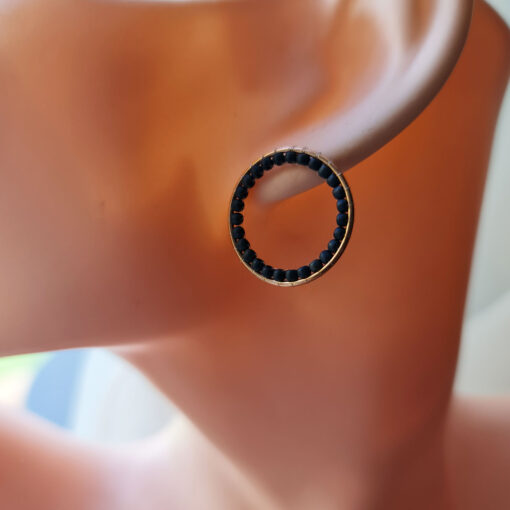 Alternative view of Rose gold ümmargused kõrvarõngad - matthall