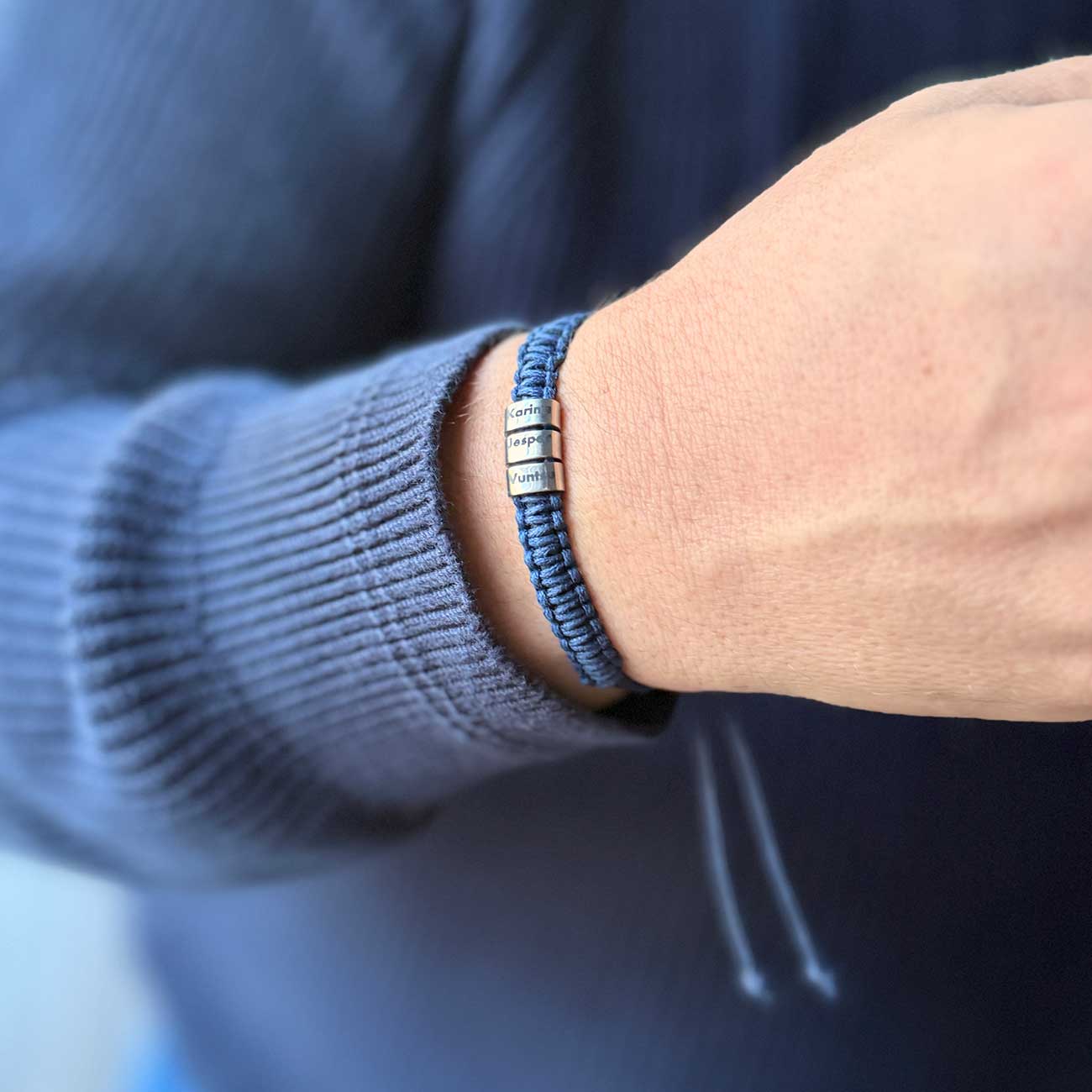 Graveeritav käevõru meestele ”Tugev side”