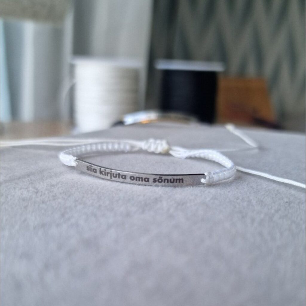 Bracelet with your own message